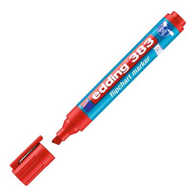 Edding 383 Flipchart Kalemi Kesik Uç 1-5 mm Kırmız