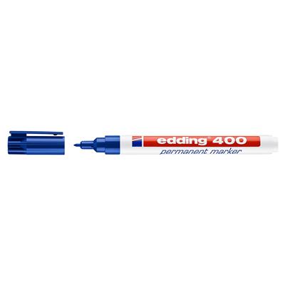 Edding 400 Permanent Markör Yuvarlak Uç 1 mm Mavi