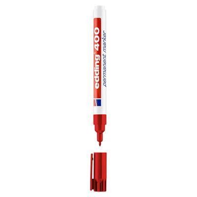 Edding 400 Permanent Markör Yuvarlak Uç 1 mm Krmz