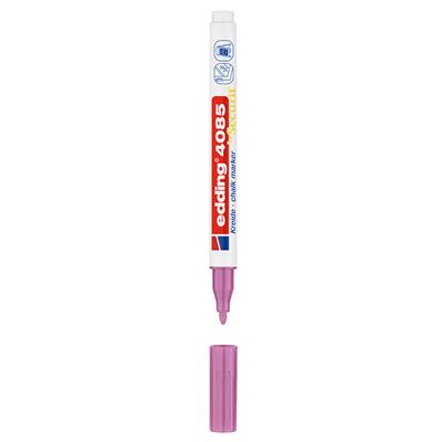 Edding 4085 likit Tebeşir Kalemi Yuvarlak Uç  1-2 mm  Metalik Pembe