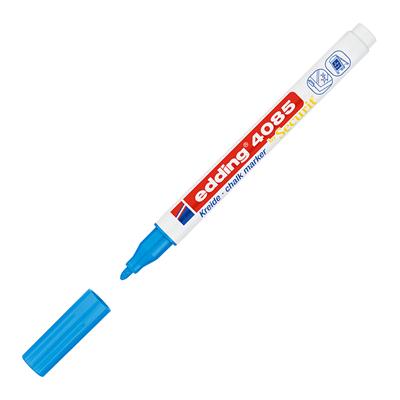 Edding 4085 likit Tebeşir Kalemi Yuvarlak Uç  1-2 mm  Açık Mavi