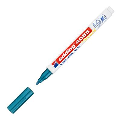 Edding 4085 likit Tebeşir Kalemi Yuvarlak Uç 1-2 mm  Metalik Mavi