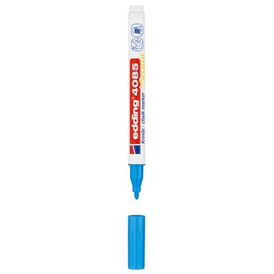 Edding 4085 likit Tebeşir Kalemi Yuvarlak Uç  1-2 mm  Açık Mavi