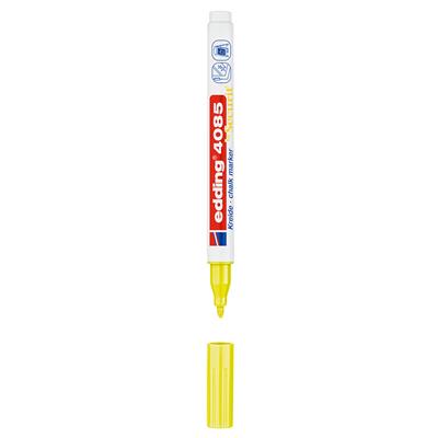 Edding 4085 likit Tebeşir Kalemi Yuvarlak Uç  1-2 mm  Fosforlu Sarı