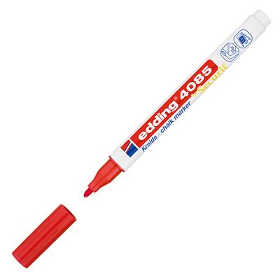 Edding 4085 likit Tebeşir Kalemi Yuvarlak Uç  1-2 mm Kırmızı