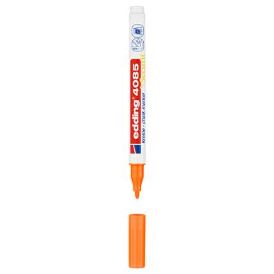 Edding 4085 likit Tebeşir Kalemi Yuvarlak Uç  1-2 mm  Fosforlu Turuncu