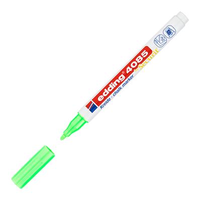 Edding 4085 likit Tebeşir Kalemi Yuvarlak Uç  1-2 mm  Fosforlu Yeşil