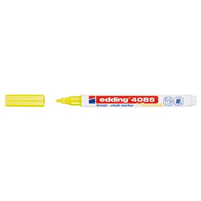 Edding 4085 likit Tebeşir Kalemi Yuvarlak Uç  1-2 mm  Fosforlu Sarı