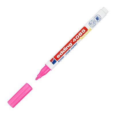 Edding 4085 likit Tebeşir Kalemi Yuvarlak Uç  1-2 mm  Fosforlu Pembe