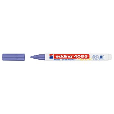 Edding 4085 likit Tebeşir Kalemi Yuvarlak Uç  1-2 mm  Metalik Mor