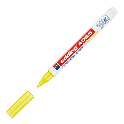 Edding 4085 likit Tebeşir Kalemi Yuvarlak Uç  1-2 mm  Fosforlu Sarı