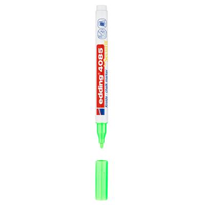 Edding 4085 likit Tebeşir Kalemi Yuvarlak Uç  1-2 mm  Fosforlu Yeşil