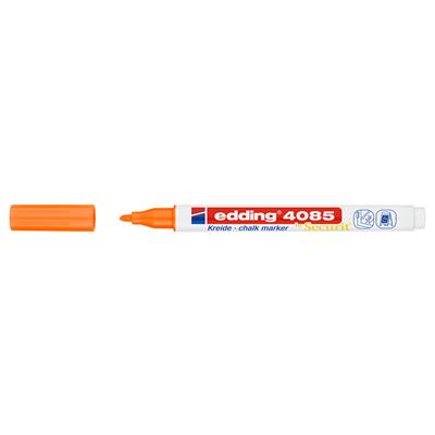 Edding 4085 likit Tebeşir Kalemi Yuvarlak Uç  1-2 mm  Fosforlu Turuncu