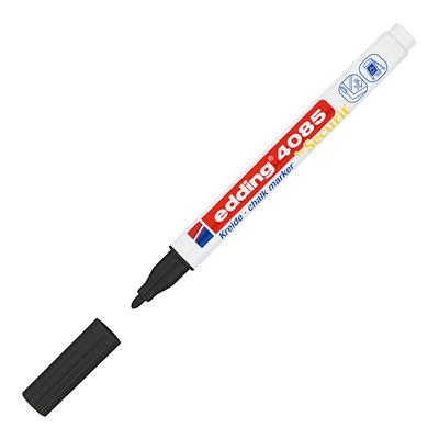 Edding 4085 likit Tebeşir Kalemi Yuvarlak Uç  1-2 mm  Siyah