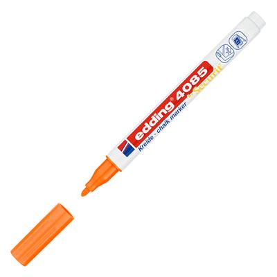 Edding 4085 likit Tebeşir Kalemi Yuvarlak Uç  1-2 mm  Fosforlu Turuncu