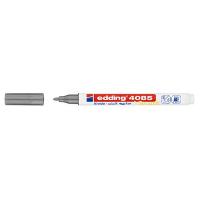 Edding 4085 likit Tebeşir Kalemi Yuvarlak Uç  1-2 mm  Gümüş