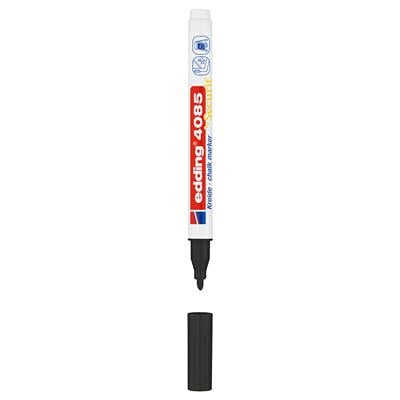 Edding 4085 likit Tebeşir Kalemi Yuvarlak Uç  1-2 mm  Siyah