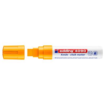 Edding 4090 likit Tebeşir Kalemi Kesik Uç 4-15 mm Fosforlu Turuncu