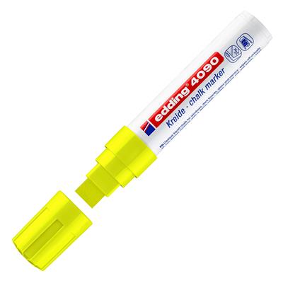 Edding 4090 likit Tebeşir Kalemi Kesik Uç 4-15 mm Fosforlu Sarı
