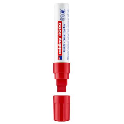 Edding 4090 likit Tebeşir Kalemi Kesik Uç 4-15 mm  Kırmızı