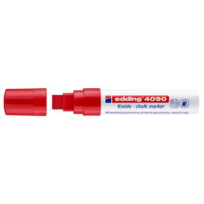 Edding 4090 likit Tebeşir Kalemi Kesik Uç 4-15 mm  Kırmızı