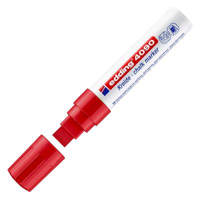 Edding 4090 likit Tebeşir Kalemi Kesik Uç 4-15 mm  Kırmızı