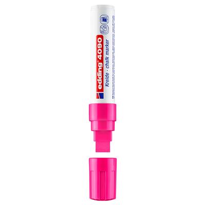 Edding 4090 likit Tebeşir Kalemi Kesik Uç 4-15 mm Fosforlu Pembe