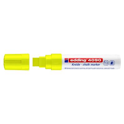 Edding 4090 likit Tebeşir Kalemi Kesik Uç 4-15 mm Fosforlu Sarı