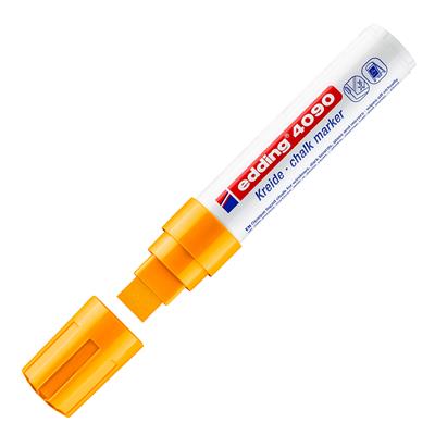 Edding 4090 likit Tebeşir Kalemi Kesik Uç 4-15 mm Fosforlu Turuncu
