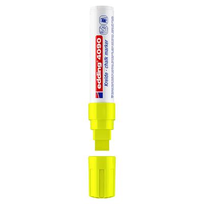 Edding 4090 likit Tebeşir Kalemi Kesik Uç 4-15 mm Fosforlu Sarı