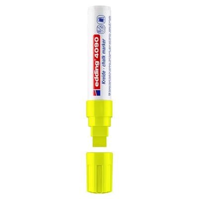 Edding 4090 likit Tebeşir Kalemi Kesik Uç 4-15 mm Fosforlu Sarı