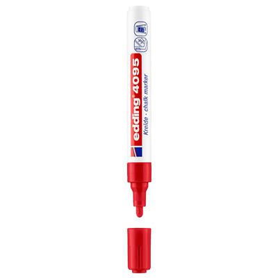 Edding 4095 likit Tebesir Kalemi Yuvarlak Uç  2-3 mm Kırmızı