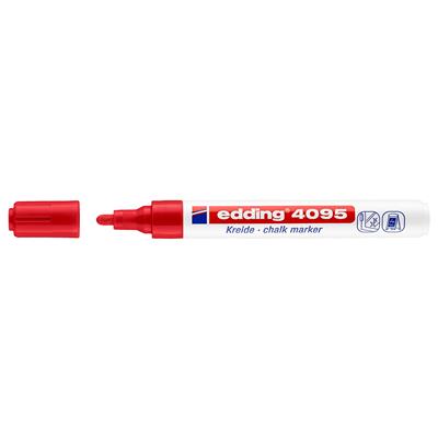 Edding 4095 likit Tebesir Kalemi Yuvarlak Uç  2-3 mm Kırmızı