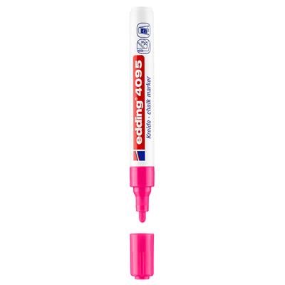 Edding 4095likit Tebes¸ir Kalemi Yuvarlak Uç 2-3 mm Fosforlu Pembe