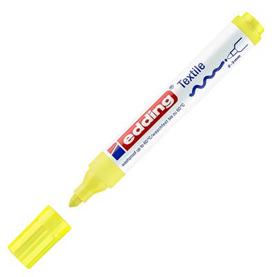Edding 4500 Tekstil Markörü Yuvarlak Uç 2-3 mm Fosforlu Sarı