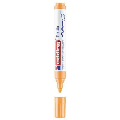 Edding 4500 Tekstil Markörü Yuvarlak Uç 2-3 mm Açık Turuncu