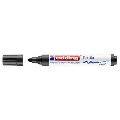Edding 4500 Tekstil Markörü Yuvarlak Uç 2-3 mm Syh