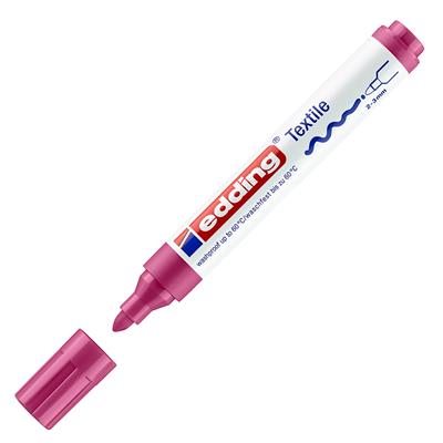 Edding 4500 Tekstil Markörü Yuvarlak Uç 2-3 mm Carmina Kırmızısı
