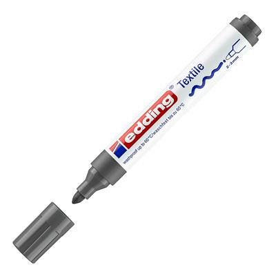 Edding 4500 Tekstil Markörü Yuvarlak Uç 2-3 mm Gri