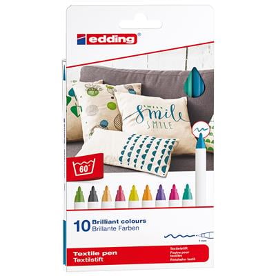 Edding 4600 Tekstil Kalemi 10lu Set Eğlenceli Rnk