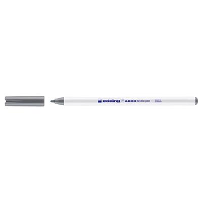 Edding 4600 Tekstil Kalemi Yuvarlak Uç 1 mm Gri