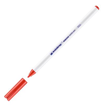 Edding 4600 Tekstil Kalemi Yuvarlak Uç 1 mm Kırmz