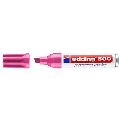 Edding 500 Permanent Markör Kesik Uç 2-7 mm Pembe