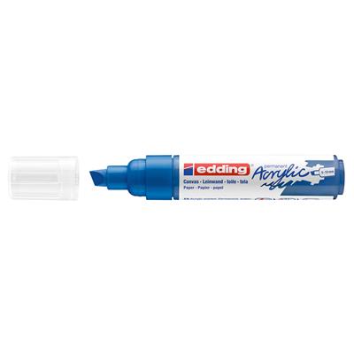 Edding 5000 Kalın Uçlu Akrilik Markör Kesik Uç 5-10 mm Anzer Mavi Mat
