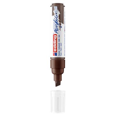 Edding 5000 Kalın Uçlu Akrilik Markör Kesik Uç 5-10 mm Çikolata Mat