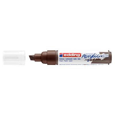 Edding 5000 Kalın Uçlu Akrilik Markör Kesik Uç 5-10 mm Çikolata Mat
