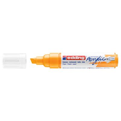 Edding 5000 Kalın Uçlu Akrilik Markör Kesik Uç 5-10 mm Güneş Sarısı Mat