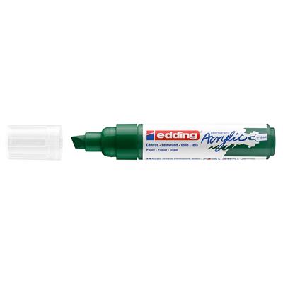 Edding 5000 Kalın Uçlu Akrilik Markör Kesik Uç 5-10 mm Yosun Yeşili Mat