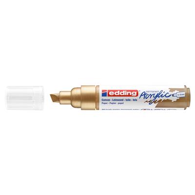 Edding 5000 Kalın Uçlu Akrilik Markör Kesik Uç 5-10 mm Altın Mat