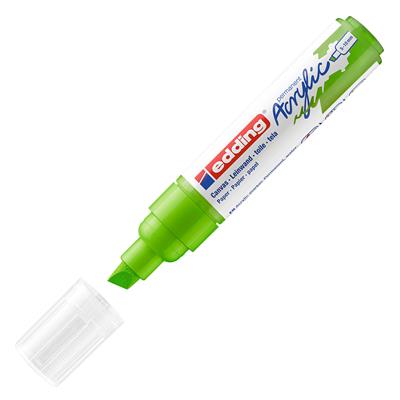 Edding 5000 Kalın Uçlu Akrilik Markör Kesik Uç 5-10 mm Sarı Yeşil Mat